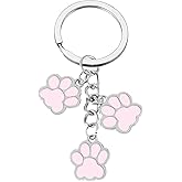 PLwelth Dog Claw Keychain for Women Men Dog Memorial Gifts for Pet Lovers Loss Sympathy Gifts for Birthday Christmas