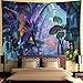 INTHouse Psychedelic Forest Tapestry Wall Hanging Magic Land Tapestry Wall Decor for Bedroom College Dorm Room (59x78 Inch)