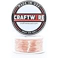 Craftwire USA Solid Bare Copper Wire Round,Bright,Dead Soft,150 Feet 28 Gauge (Choose 25 to 100 Ft,10 to 30 Ga.),28 Gauge-150 Feet Spool