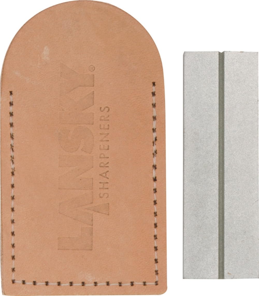 Lansky Sharpeners Double Sided Diamond Pocket Stone - Grey