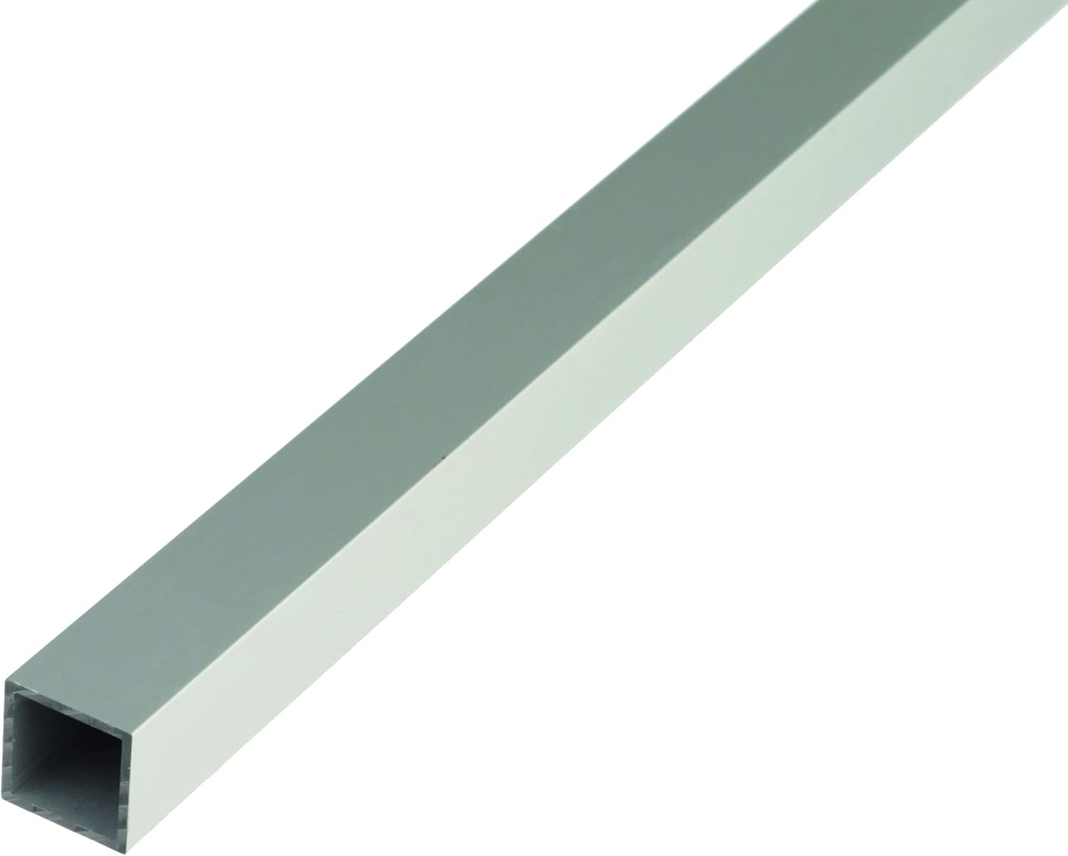 Aluminium Square Tube, 471644, Anodised Silver Colour, 1000 x 30 x 30 mm