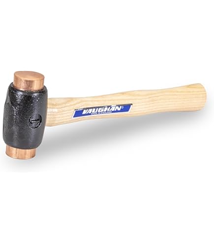 Thor 208 Copper, Rawhide Double sided Hammer, Size A, (Brown