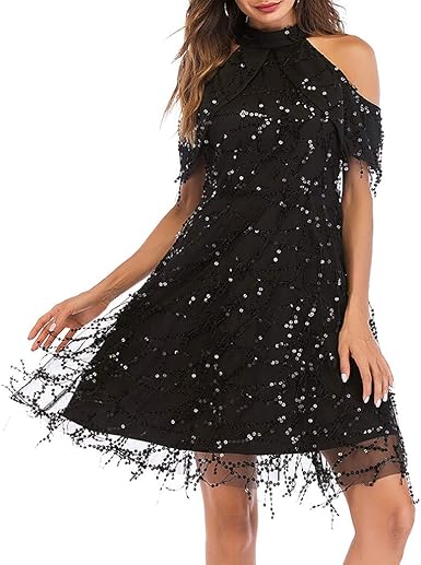tassel cocktail dress