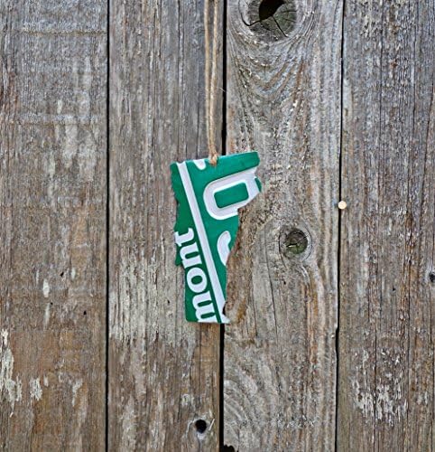 Upcycled Vermont License Plate "State of Vermont" Ornament