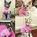 Cat Sweater,Turtleneck Knitted Kitten Clothes,Cat Sweaters for Cats only, Sphynx Cat Clothes,Small Dog Sweaters(Pink,M)