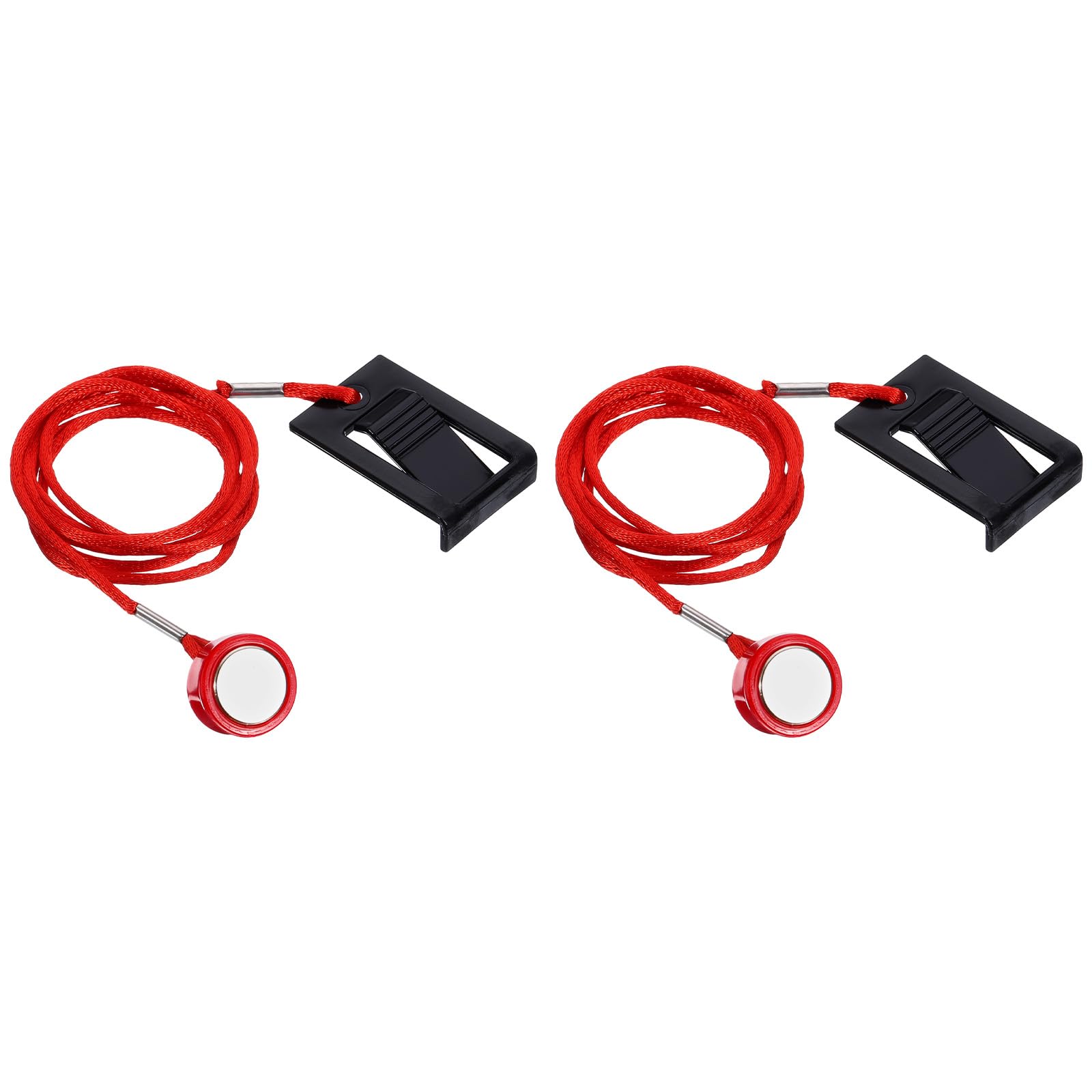 PATIKIL Universal Treadmill Magnet Safety Key 0.75inch, 2 Pack Treadmill Key Replacement with Magnetic Safety Switch Lock for Running Machine Image Gym, Black