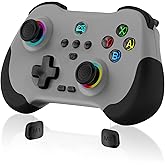 Joso Mobile Gaming Controller for iPad/iPhone/Tablet, Cloud Controller Remote Joystick for iOS/Android, Wireless Switch Controller with Macro Buttons/Hall-Rocker/Hall-Trigger - Grey