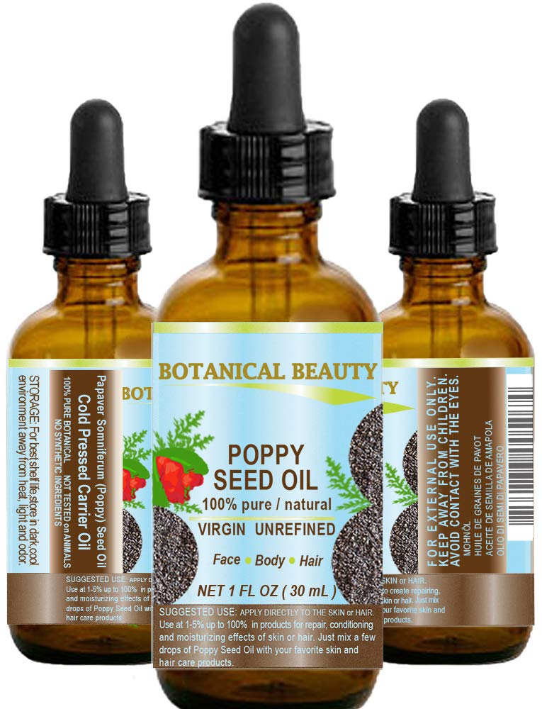 POPPY SEED OIL Papaver Somniferum 100 Pure Natural VIRGIN