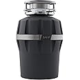 KOHLER 29361-CHR Reckon Garbage Disposal with Sound Reduction, 3/4 HP Continuous Feed, Power Cord Included, Charcoal