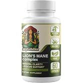 MyLifeZen Lion&rsquo;s Mane Complex, Mental Clarity &amp; Focus Support, 60 Capsules | 500 mg Lion's Mane 10:1 fruiting body extract with Chaga, Maitake, Shiitake &amp; Reishi in a 5-mushroom blend