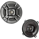 Polk Audio DB522 Outdoor Coaxial Home Speaker, Set of 2, Black