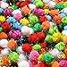 TECH-P® 300 Pack 20mm Small Pom Poms Glitter Balls Small Sparkle Balls for Arts Crafts Projects– Assorted Color