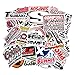 Racing Sticker Decorations for Motorcycle Skateboard Helmet 100PCS (2 x 50PCS) Vinyl Waterproof Stickers and Decals for Laptop Bike Bicycle Cars Bumper Stickers Pack