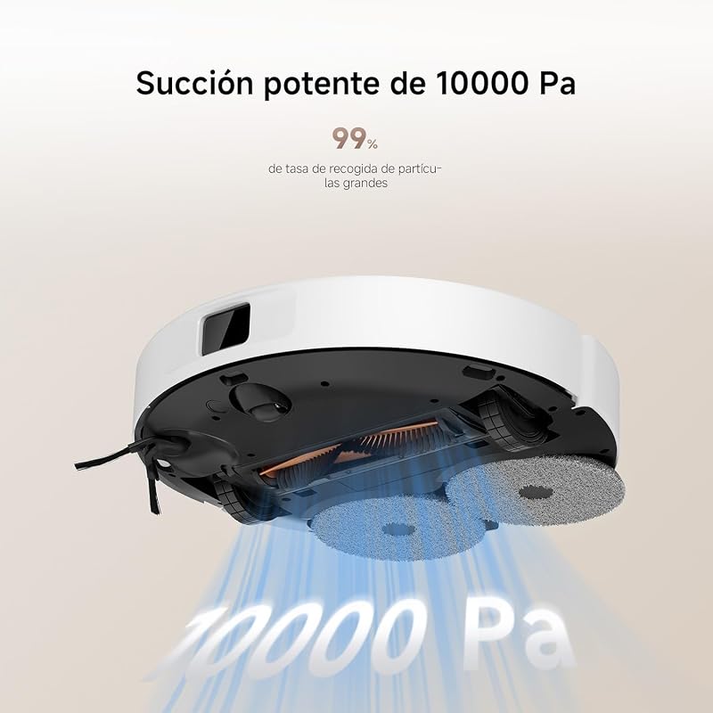 H50 Robot Aspirador con fregado y paño elevable, 10000 Pa