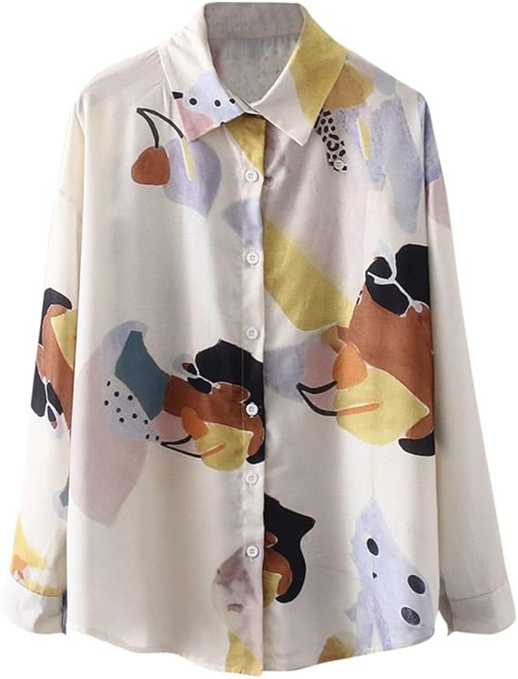 Amazon Co Jp レディース アロハ シャツ リゾート 花柄 シャツ ブラウス 韓国 春 夏 ブレスト 女性用 白 青ブラウス シャツ レディース 夏 大人 ストライプ 花柄 トップス 長袖 無地 カジュアル とろみシャツ 体型カバー 通勤 着痩せ 大きいサイズ 腕時計