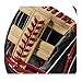 Wilson 2018 A2000 1785 Infield Baseball Right Hand Gloves, Black/Red, 11.75