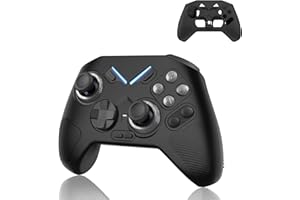 FIOPAZ for Flydigi Vader 4 Pro Silicone Case, Soft Skin Cover for Flydigi Vader4 Pro Wireless Controller Protector, Drop, Dust and Scratch Resistant, Deep Black