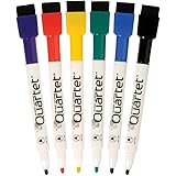 Quartet Magnetic Dry Erase Markers 6PK, Fine Point, Assorted Colors, ReWritables (51-659312Q)