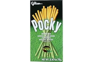 BLHOLIFE [ 3 Packs ] Glico Pocky Matcha Green Tea 70g x 3 Biscuit Stick