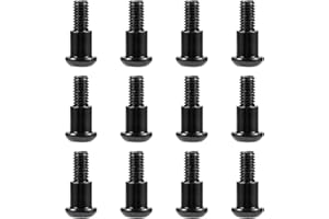 ZMHOBBY M3x4x10mm Steel Incision Kingpin Shoulder Screw for Axle Knuckles Fits Axial Capra SCX10 CJ-7 AR45P AR44 VRD VS4-10 F10 H10 Optic Axle (Black)