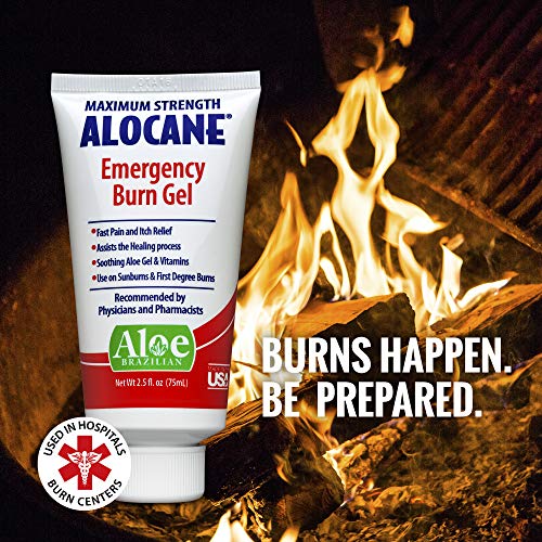 Alocane Emergency Burn Gel 4 Lidocaine Maximum Strength Fast Pain and