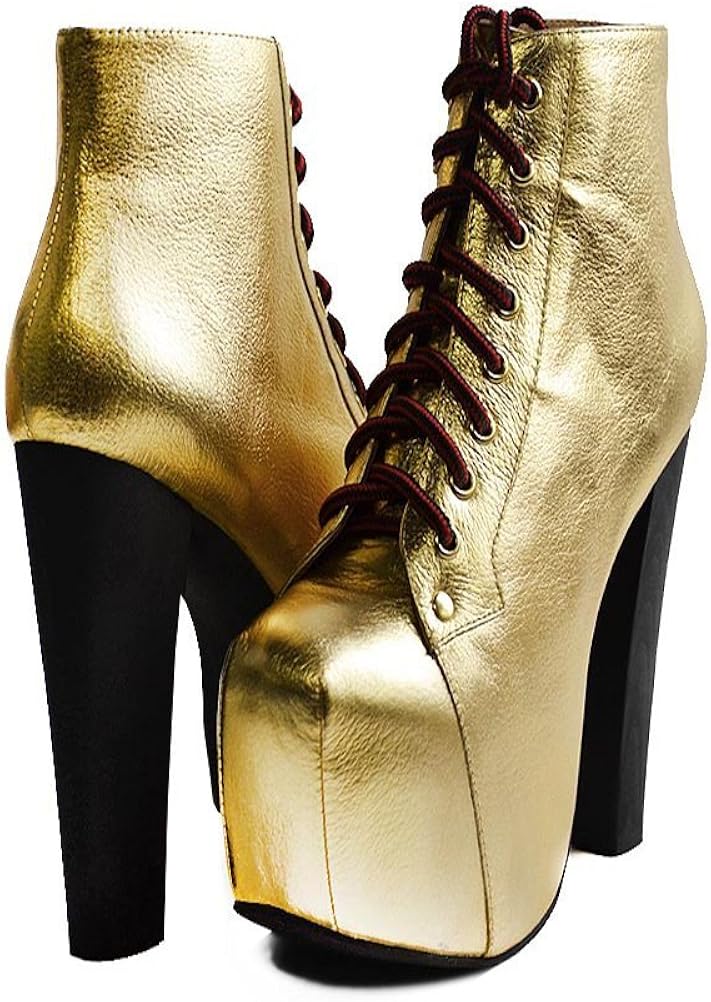jeffrey campbell gold heels