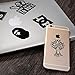 Stickers [100 pcs], Breezypals Clear Vinyl Laptop Stickers for Car Motorcycle Bicycle Luggage Graffiti Patches Skateboard Wall Deacls
