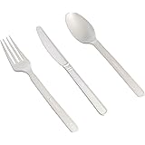 Amazon Basics Compostable 360-Piece Cutlery Set, (180 forks, 120 spoons, 60 knives)