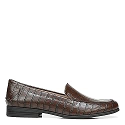 LifeStride Womens Margot Loafer, Brown Croc, 8 US