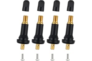 4PCS 20008 Tire Valve Stems,Snap-in Tubeless Valve Stems for Tire Pressure Monitoring,Rubber Valves Stem Compatible with Ford