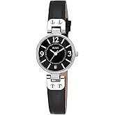 BUREI Women's Luxury Quartz Waterproof Pointer Watch with Simple Leather Strap - Exquisite Small Women's Watch