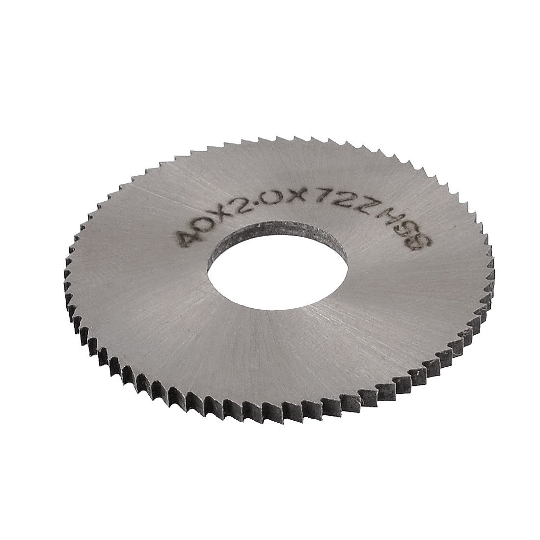 Sourcingmap 40mm OD 2mm Thick 72T HSS Circular Slitting Saw Blade Cutter Silver Tone