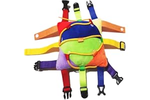 ZaH Kids Early Learning Toys for Baby Infant Toddlers - Button Buckle Tie Zip Activity Education Toy for Preschool Boys and G