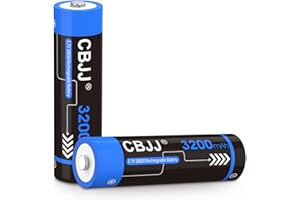 CBJJ 18650 Rechargeable Battery 3200mAh 3.7 Volt Rechargeable Battery for Flashlight, Headlamp, Doorbell, etc-Button Top Type