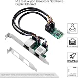 Lodokdre M.2 to Dual Port 2.5G Gigabit Network Card 2 RJ45 2500Mbps 1000M B/M view 5