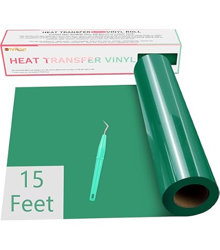 Guangyintong Heat Transfer Vinyl HTV Roll - 12 Inch X 12 Ft Green, Glossy, For T-Shirts & Crafts - View #6