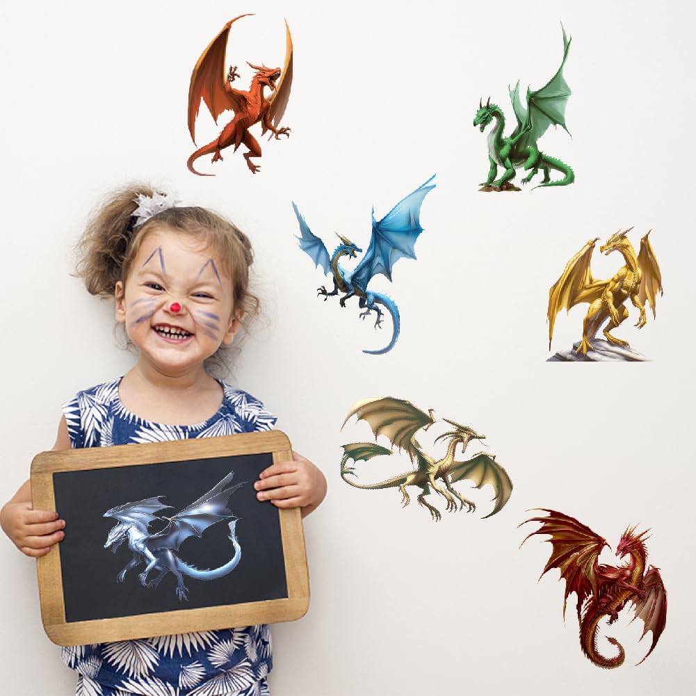 SUPERDANT 3D Wall Stickers 15 Pcs Pterosaur Wall Decals Dinosaur Wall Art Stickers Nursery Wall Stickers Vinyl wall Stickers Kids for Bedroom Restroom Playroom Wall Decoration — image 1