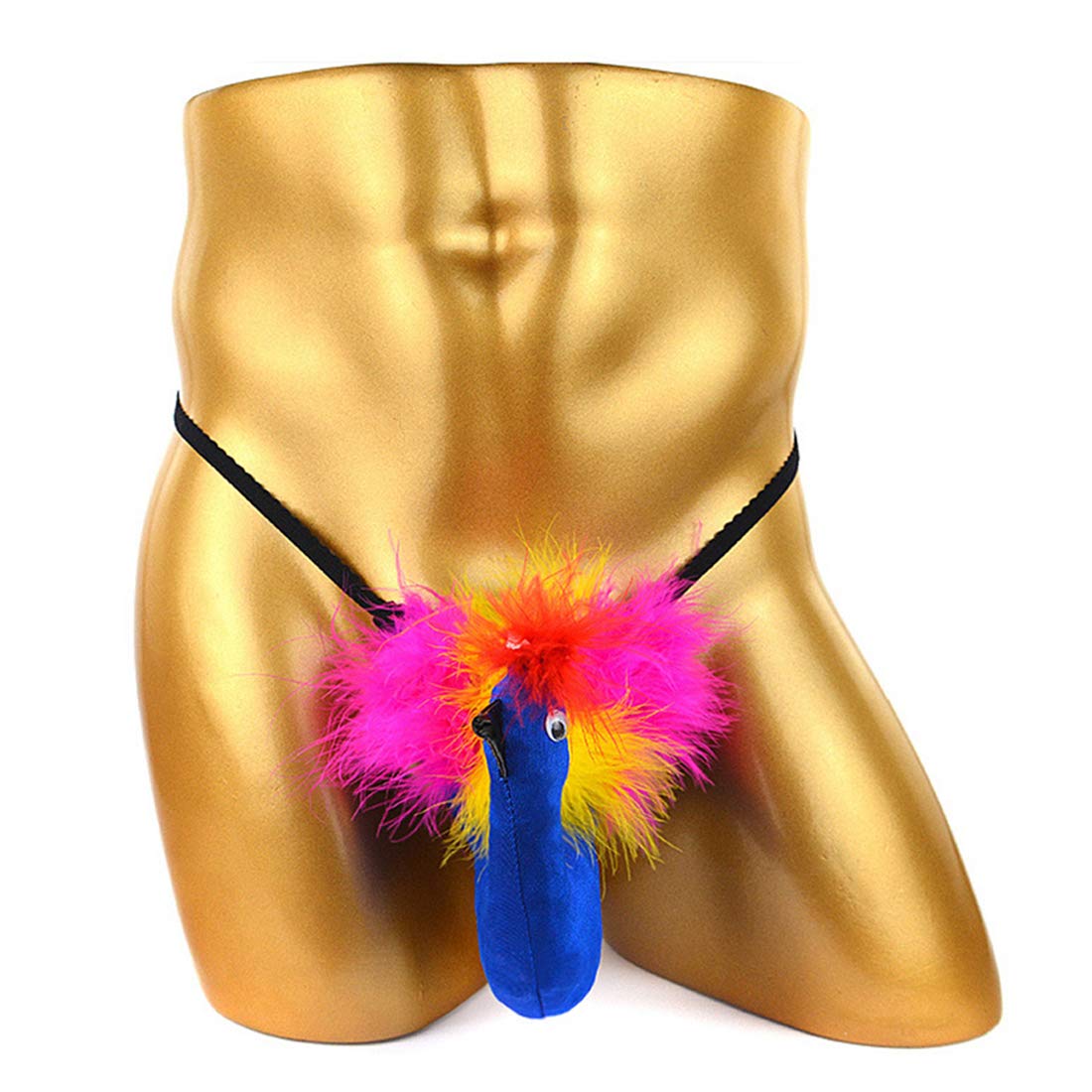 XinChangShangMao Aiung Men's Novelty Thongs Funny T-Back G-String Pouch Thong Underwear Gag Gifts