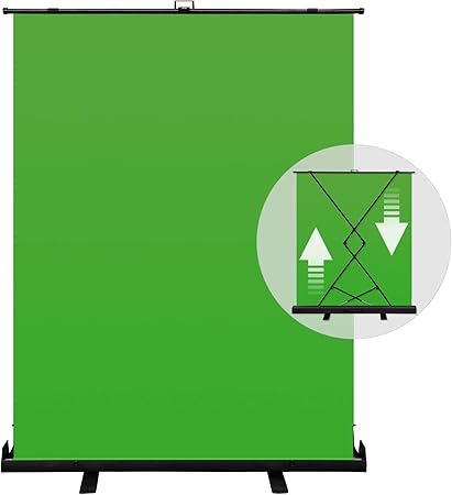 Amazon Zoone グリーンバック スタンド付き 年10月 Newスクリーン 瞬間設置 シワ無しアイロン不要 自立型 持ち運びケース付 緑背景布 1 56mx2 0m クロマキー 無反射 グリーンスクリーン Zoom用 ゲーム中継 Youtuber 椅子の後ろに設置 床置用 バックペーパー