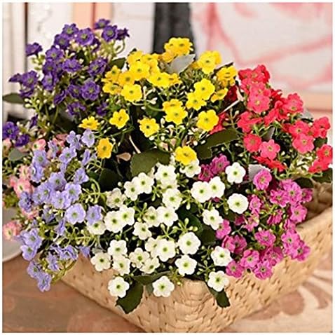 Artificial Flowers Arrangements for the Home, 11.1"l Set of 1 Cozy Orchid Silk Cloth Artificial Flowers Living Room, Artificial Flowers Look Real (1, Pink)