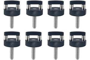 DEWHEL Hard Top Quick Removal Fastener Thumb Screw W/D Ring Compatible with Ford Bronco 2 & 4 Door 2021 and up Black