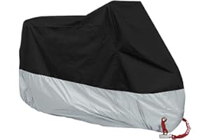 payanwin Motorcycle Bike Moped Scooter Cover Waterproof Rain UV Dust Prevention Dustproof Covering （XXXL）