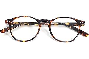 ZENOTTIC Vintage Women Men Fake Glasses Round Non-Prescription Glasses Small Eyeglasses Frames Clear Lens