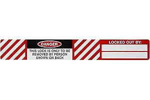 Brady LID-3 Prinzing Lockout Labels 25/Package (25 Labels per Package)