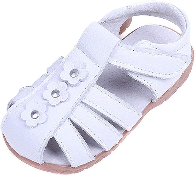 Sandales De Fleur Bout Ferme Chaussures En Cuir Souple Enfant Bebe Blanc Eu 26 Amazon Fr Chaussures Et Sacs