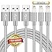 Ulimag Lightning Cable 3Pack 3FT 6FT 10FT Nylon Braided Certified iPhone Cable USB Cord Charging Charger for Apple iPhone 7, 7 Plus, 6, 6s, 6+, 5, 5c, 5s, SE, iPad, iPod Nano, iPod Touch (Grey)