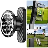Anelueeoo Alloy Magnetic Golf Cart Phone Holder, Universal Golf Cart Accessories Phone Mount Compatible with MagSafe iPhone 16 Pro Max Plus 15 14 13 12 Mini Fits EZGO, Golf Push Cart Magnetic Mount