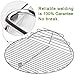 SELEWARE BBQ SUS304 Stainless Steel Round Cooking Grates/Cooking Grid Fit for Kamado Ceramic Grill, 19.5 Inch Diameter