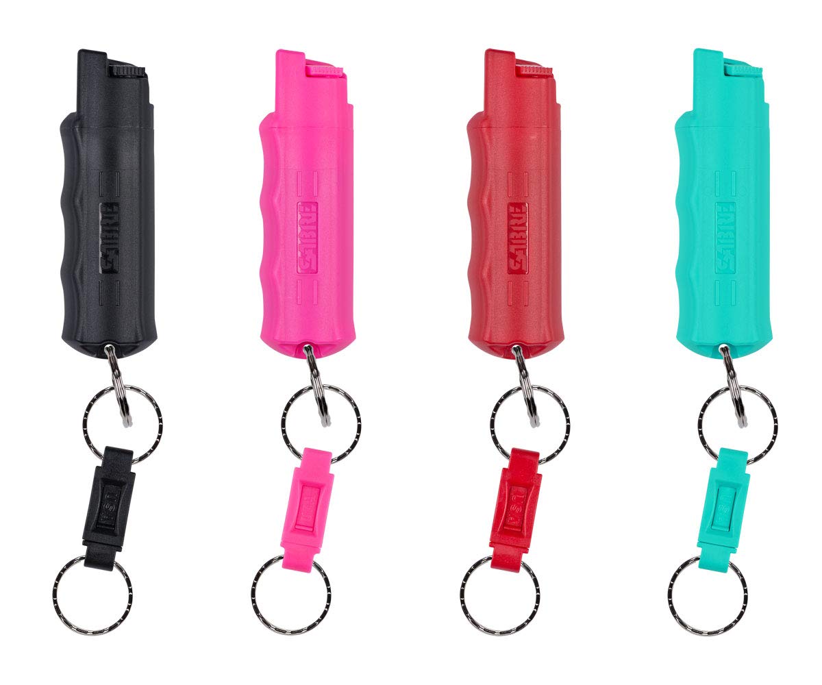 SABRE RED Pepper Spray Keychain with Quick Release for Easy Access
