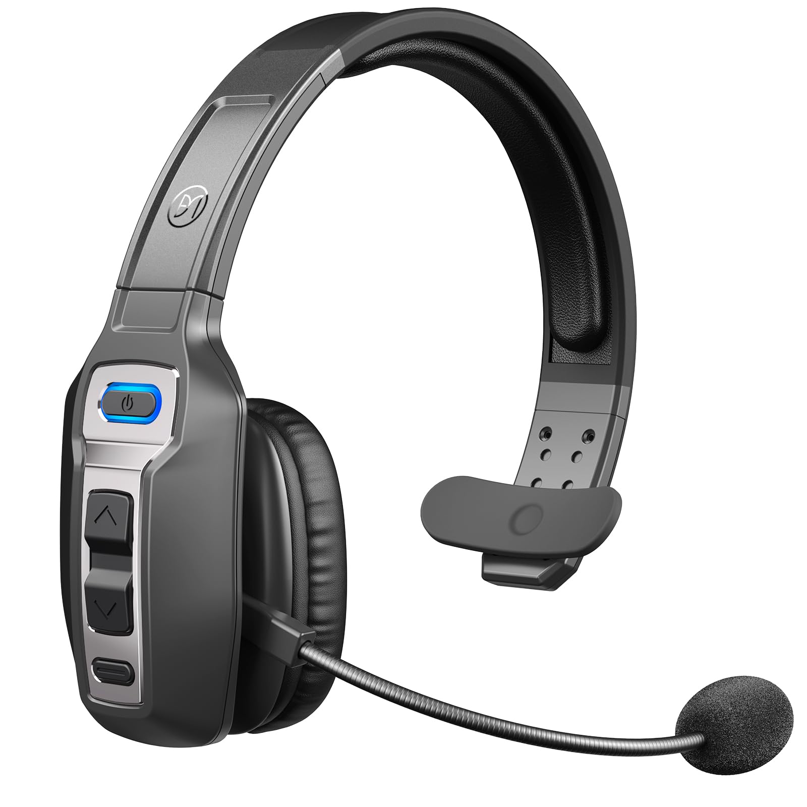Photo 1 of BRAMMAR Trucker Bluetooth Headset with AI Noise Cancellation Microphone, Trucker Headset with 65Hrs Talk Time & Mute Button, Multipoint Connection, Bluetooth Headsets Fit for Truck Drivers/Cell Phones